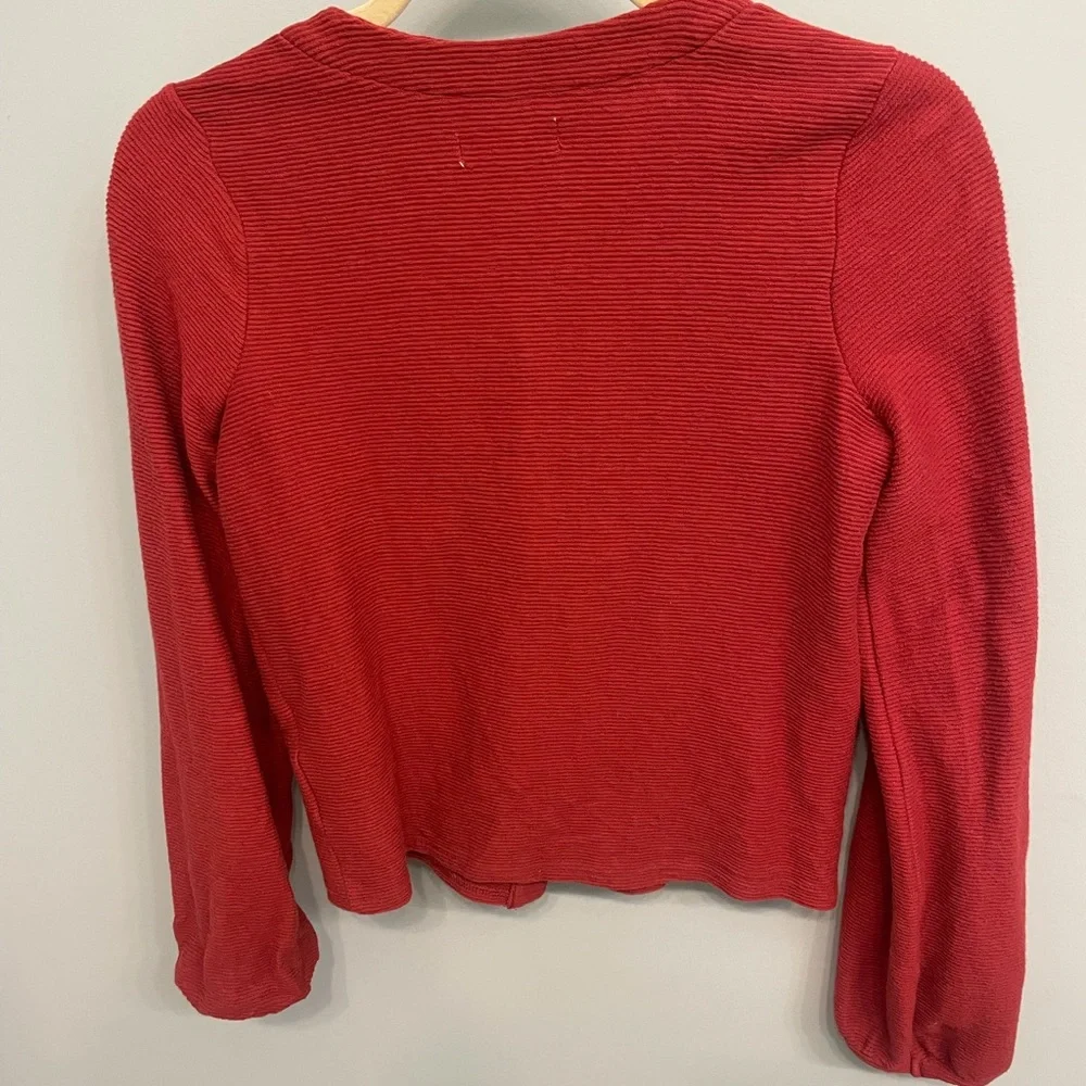 Madewell Texture & Thread Bubble-Sleeve Cardigan Top XXS - Picture 7 of 8